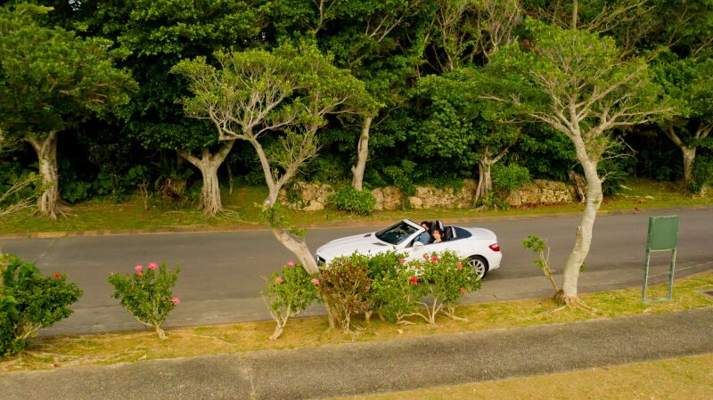 今日はオープンカーのムービー撮影もあって