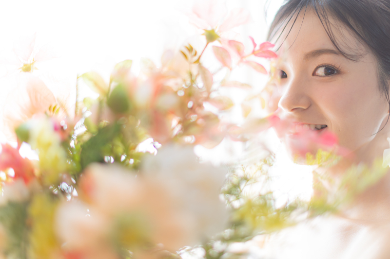 笑顔が素敵でポージングもお上手!