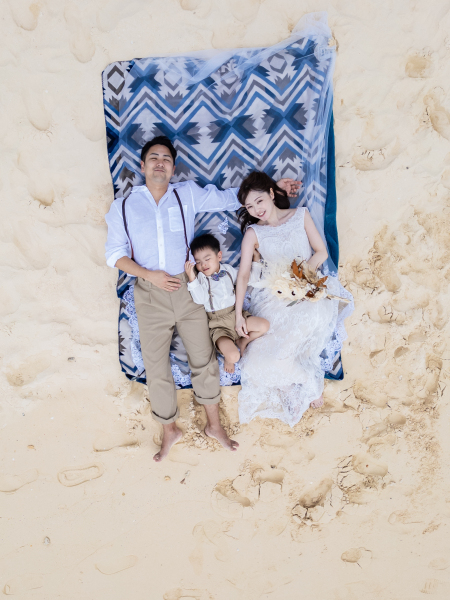 宮古島で親子フォトウエディング！