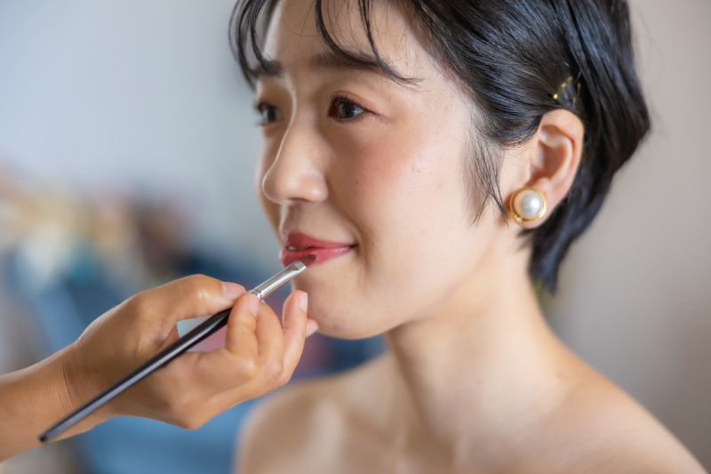 ショートヘアが素敵な新婦様