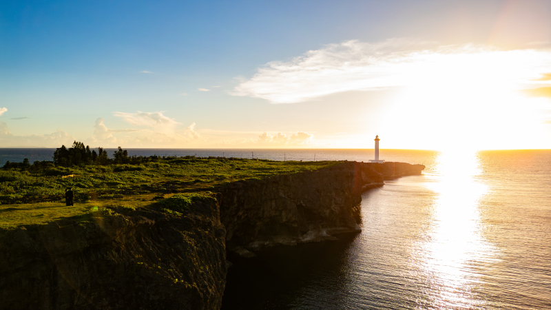 鮮やかなサンセットが