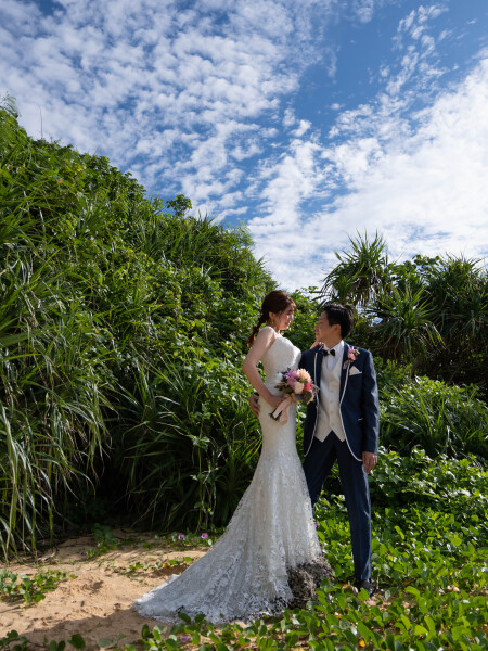 マーメイドのドレスもすらりとお似合い