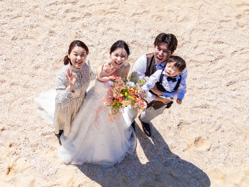 花嫁のお母様がベビーシッター役