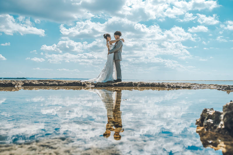 リクエストのウユニ塩湖風ショット