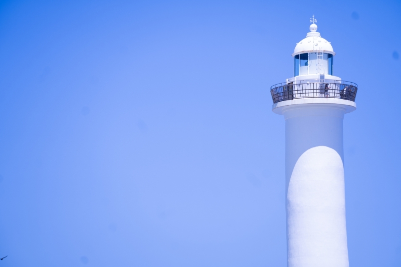 いつもサンセットで撮る残波岬で