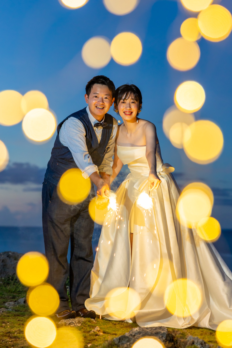 最後は花火で〆ました