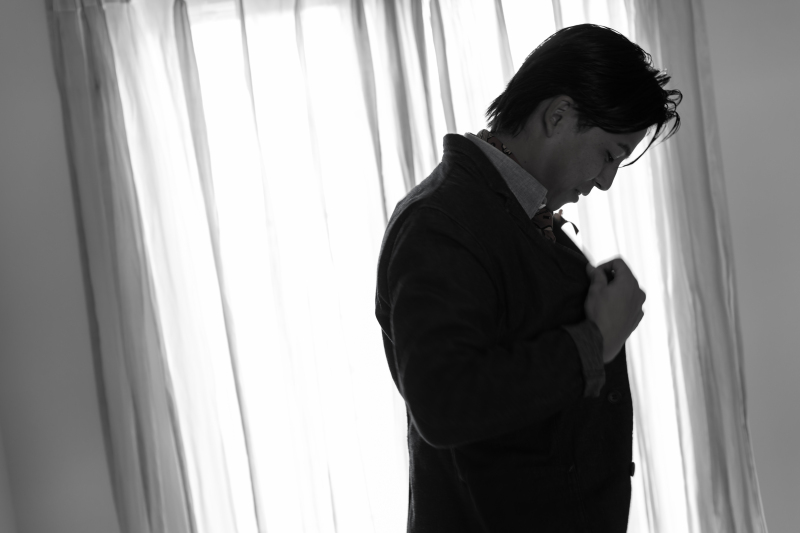 新郎様もお着替えシーンを