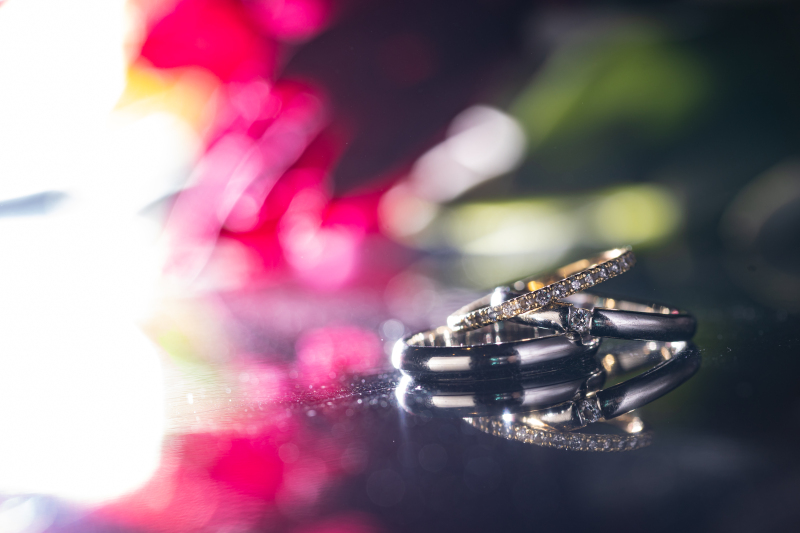 まずはお二人のリングを撮影