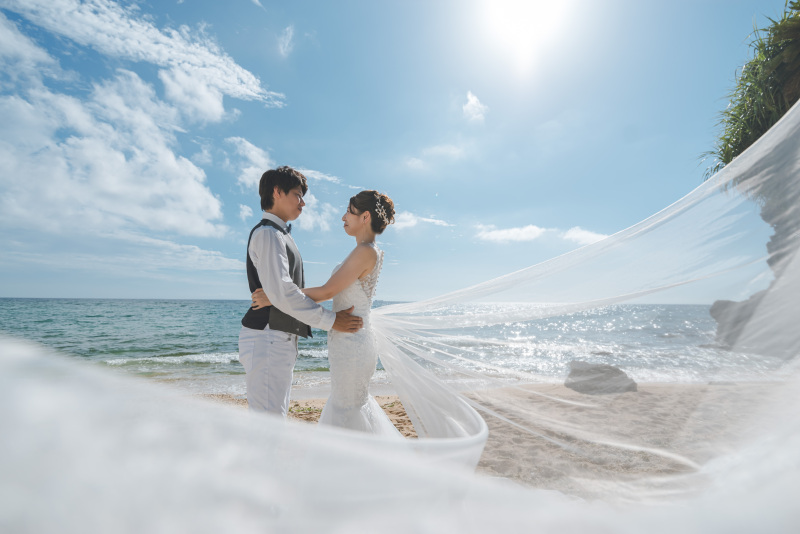 お約束のベールショットも