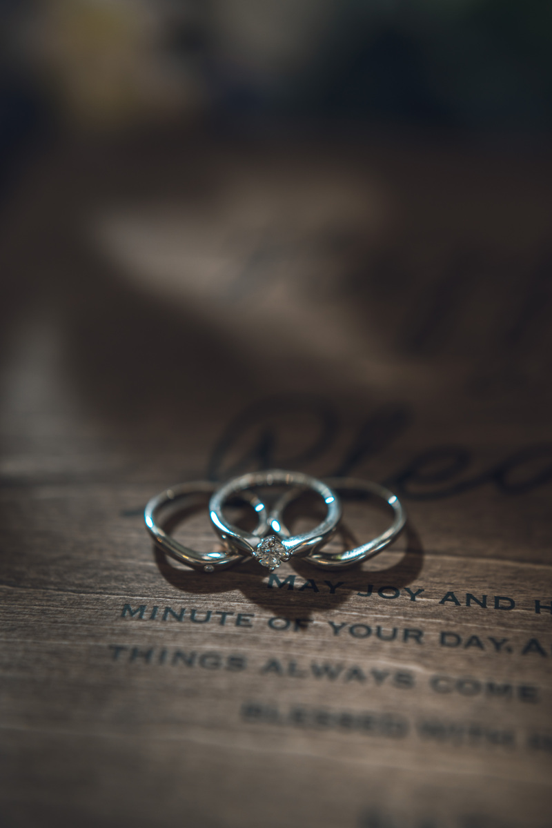 今日のお二人の指輪