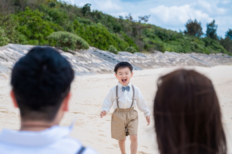 元気いっぱいの息子クン