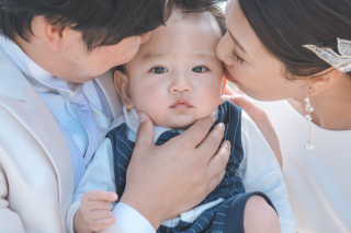 可愛いBabyと撮ったビーチフォト