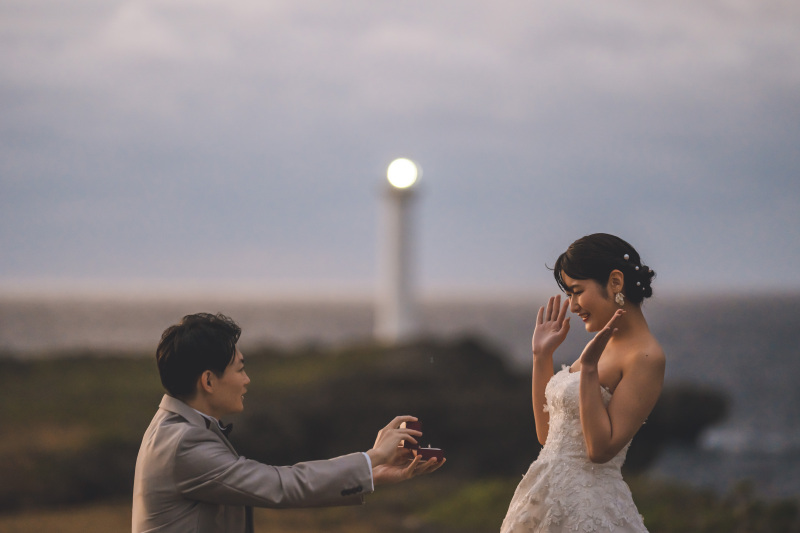 灯台の灯りを入れて