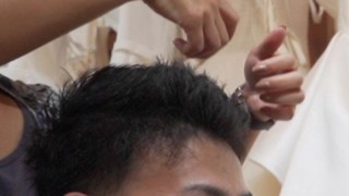 新郎ヘアセット