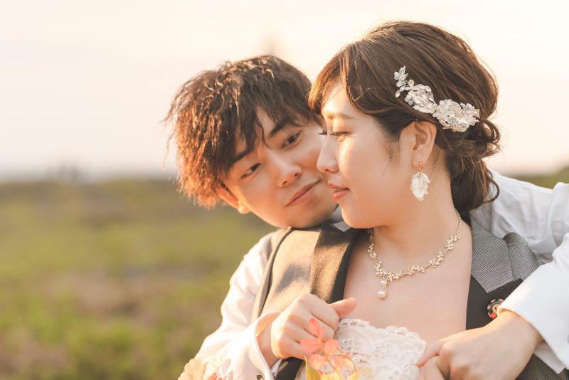 夕日が雲に隠れてしまう日でも、ライティングテクニックでこの通り。
技術はお天気をも変えてしまいます。