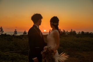 サンセットをレフ板使って撮るなんて何年振りでしょう。楽しいですね！