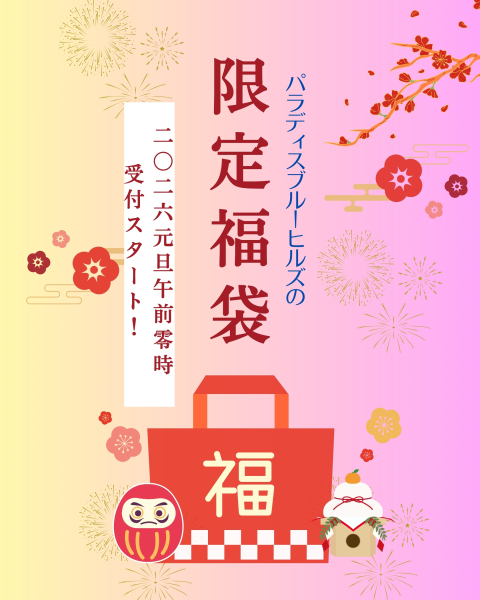 元旦発売2026福袋〖梅〗（先着5組）【オープニングムービープラン★ビーチ＋サンセット撮影☆衣裳２着】☆6/30まで撮影可能