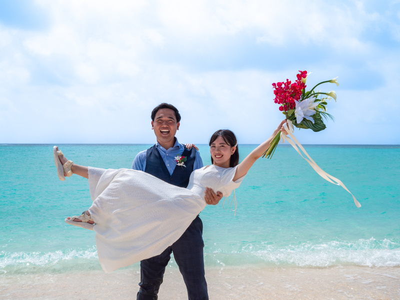 【本島:撮影のみプラン】全100カット(全カットをレタッチ!)ビーチフォトプラン※ドローンなし