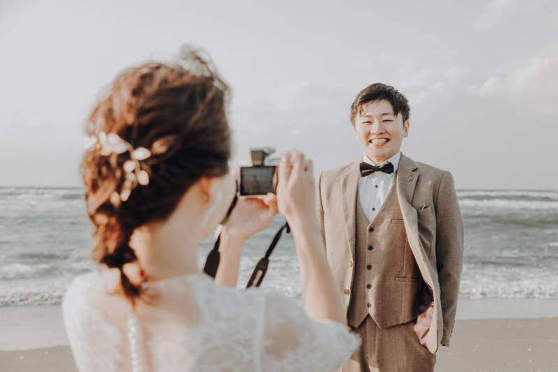 ご新婦様に向けた笑顔