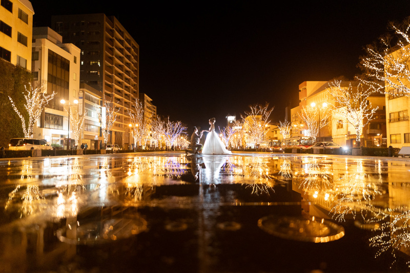 イルミネーションに包まれて