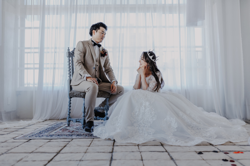 洋装へお色直し♪スタジオで♪