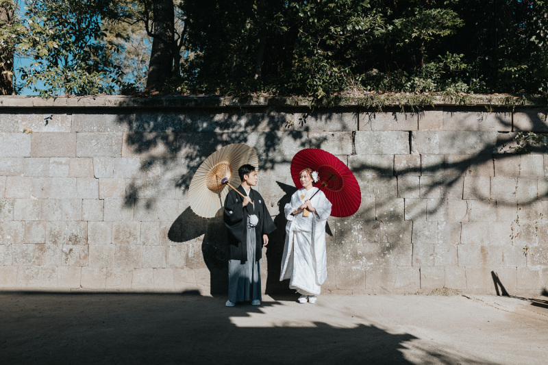 見つめ合いショット