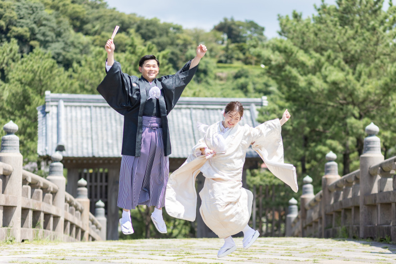 和装でジャンプ!!