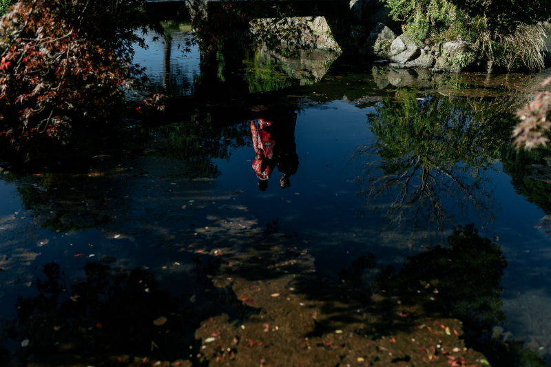 水鏡が彩る幻想的な和装前撮り