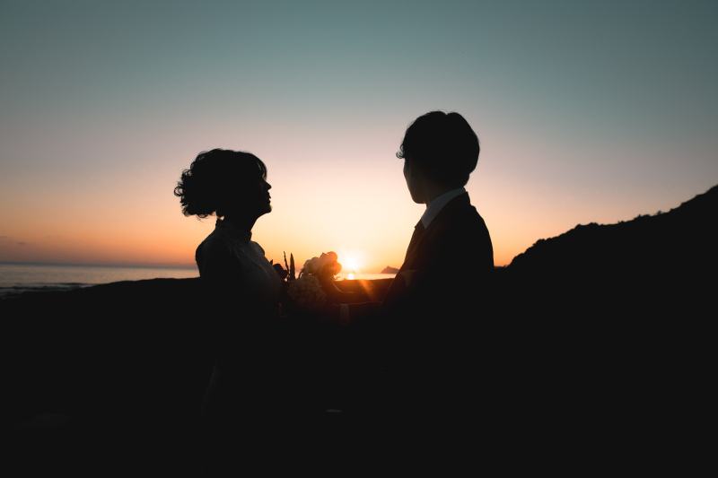 最後は夕日と共に...