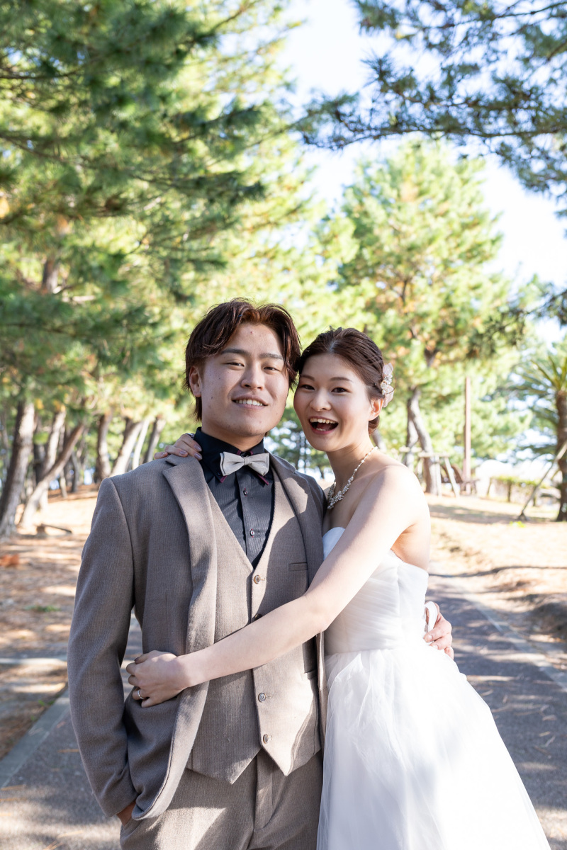 にっこり笑顔で