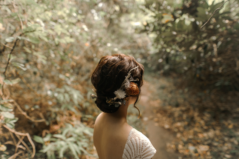 オリジナルヘアアクセサリーと雰囲気がマッチ!