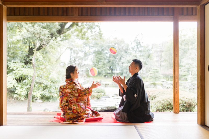 和装から撮影スタート