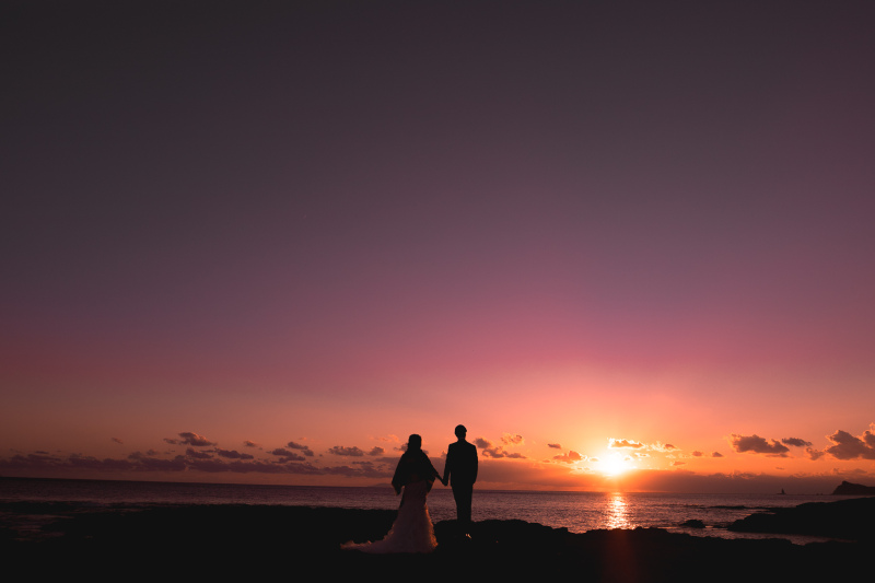 〜夕日を見送って撮影終了〜