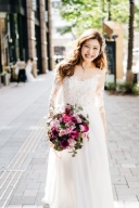 イリュージョンレース長袖ドレス