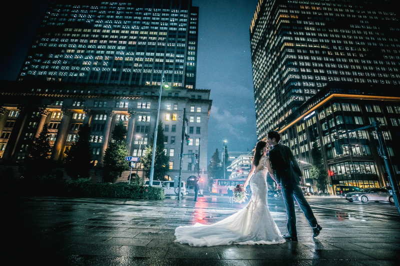 (雨写真有り)【東京駅×東京国立博物館ロケーションで洋装ウェディングフォト♪】