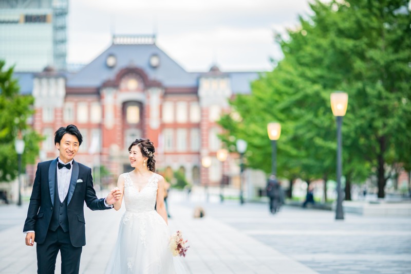 【東京駅で撮った素敵な夕景夜景&イルミネーション ロケーションフォト】