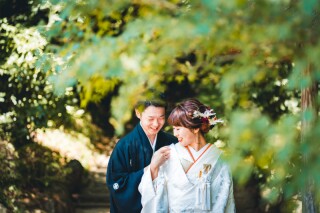 広大な庭園で撮る和装前撮り（1.5h以上がオススメ）