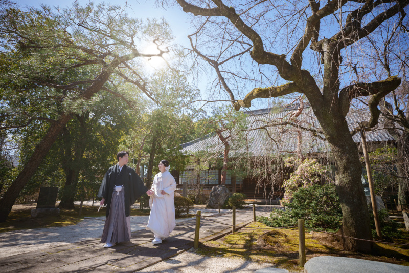 川越の和庭園&和室&小江戸で和装前撮り♪白無垢と色打掛で