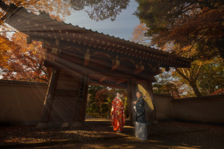 <川越で和装前撮り>庭園と和室で白無垢&色打掛の掛け替えプラン♪