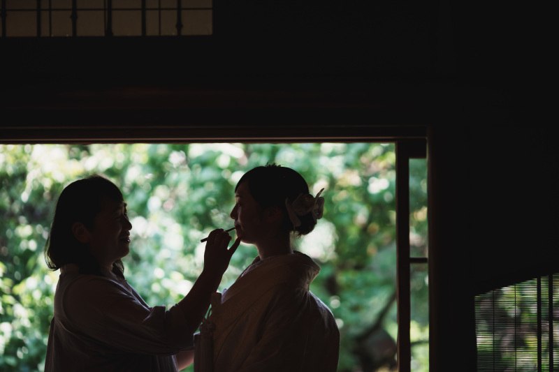 お母様により紅差しショット