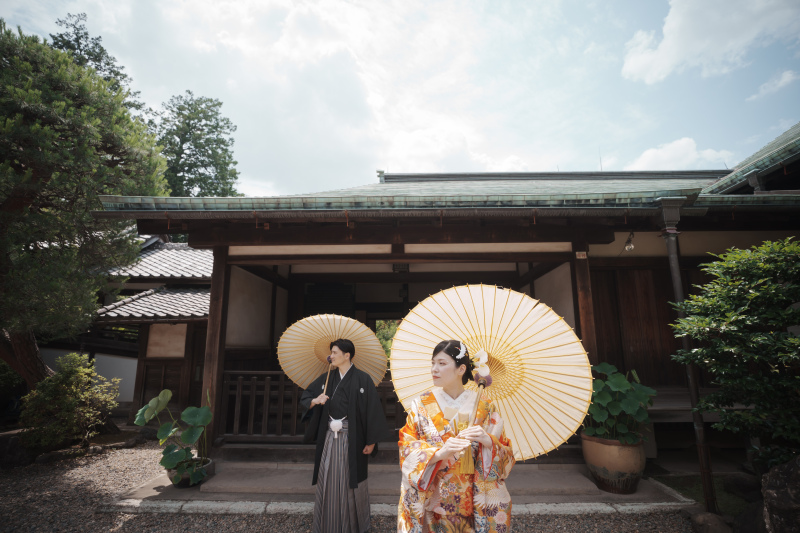 川越和装前撮り庭園&和室/白無垢&色打掛で贅沢なロケーションフォト♪