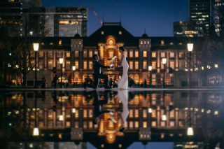 【定番・東京駅・イルミネーション】リフレクションカットも対応♪