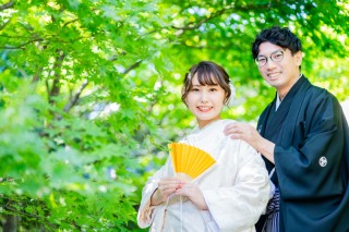 都内も可能♪目白庭園と和室で和装前撮り 白無垢&色打掛の掛け替えあり ♪