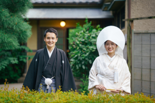 <川越庭園>黒色打掛&白無垢・綿帽子あり♪３箇所ロケーション３００カットお届け