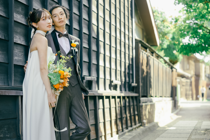 意外と合う?!小江戸で洋装前撮りロケーション♪<川越洋装前撮り>