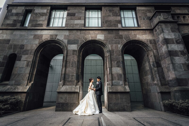 重要文化財をバックに♪