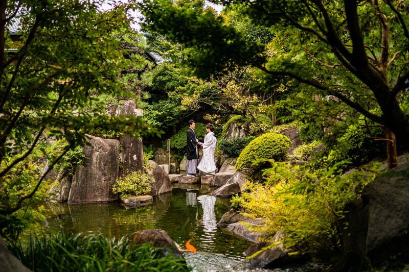 W photography 定番プラン♪目白庭園で撮る和装前撮り/交通費なし