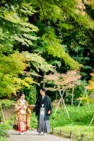 【和洋装】小石川後楽園と東京駅で撮った和洋装