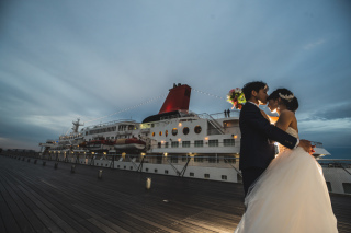 【5月の横浜で撮った華やかな和洋装】