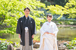 【肥後細川庭園での和装前撮り】をご紹介します！